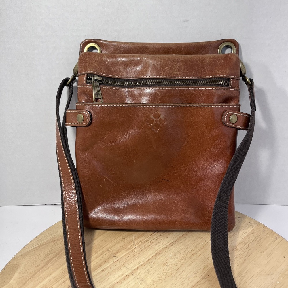 Patricia Nash Moscava Women's Handbag Brown Leather Adjustable Crossbody Bag